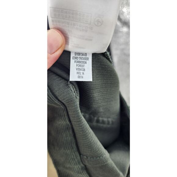 New NWT Gap Green Corduroy Wide Leg Pants Size 14 - Picture 9 of 9